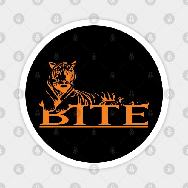 Tiger Bite - Tsov Tom - Orange Magnet by Culture Clash Creative